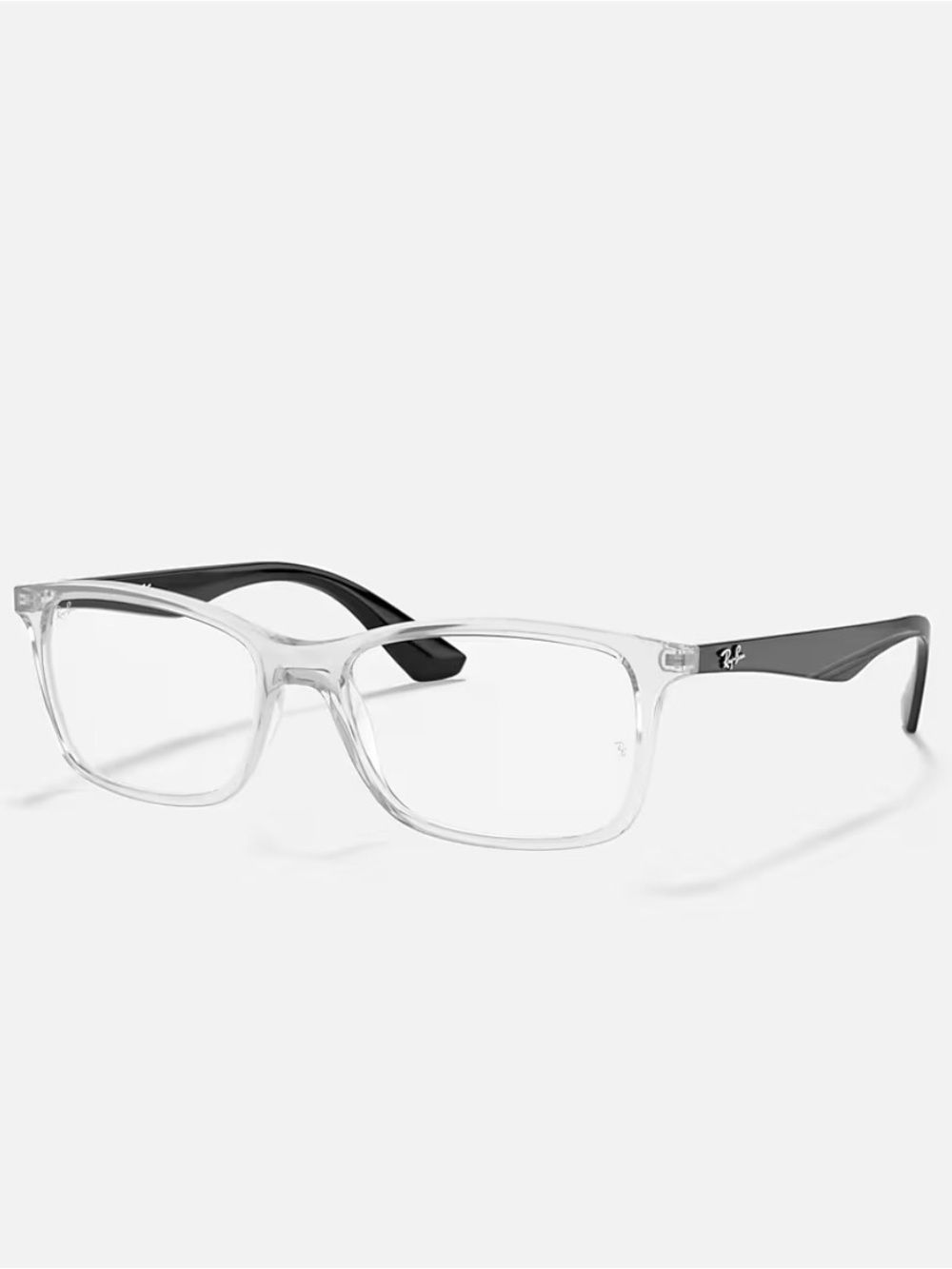 Ray-Ban RB7047 OPTICS Unisex Clear Front Glasses with Black Temples NWT
